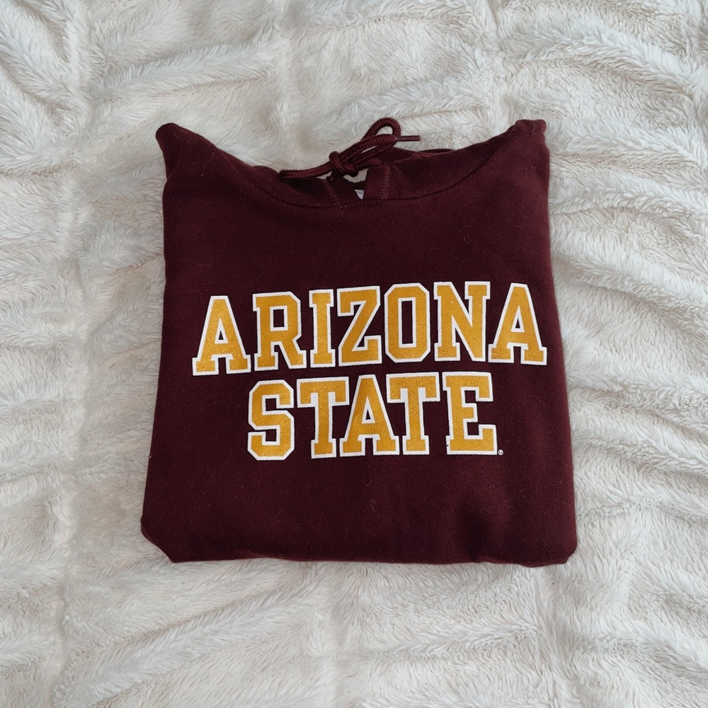 Champion ASU Maroon hoodie, size: S